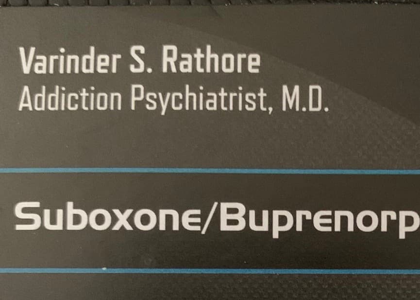 Suboxone/Buprenorphine Treatment of Albany: Varinder S. Rathore, M.D. - Doctor in Albany, NY
