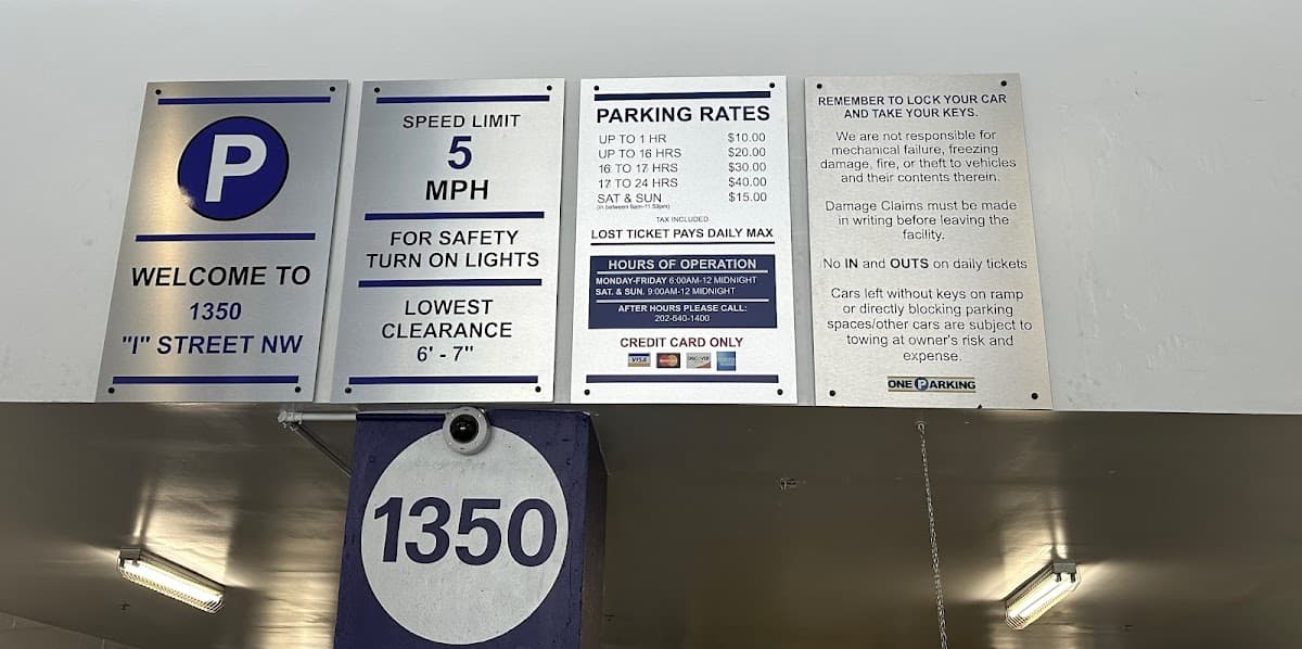 1350 I St NW Garage - One Parking - Parking in Washington, DC