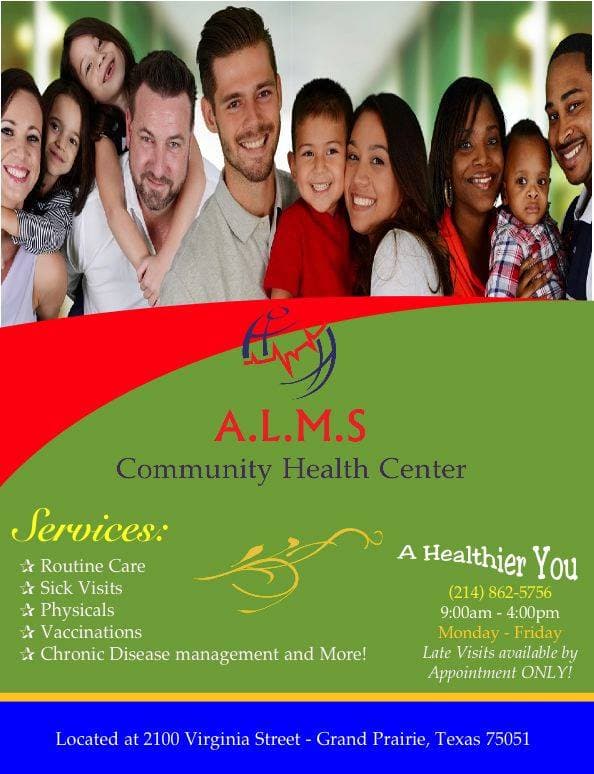 A.L.M.S. Community Health Center, Inc. - Doctor in Grand Prairie, TX
