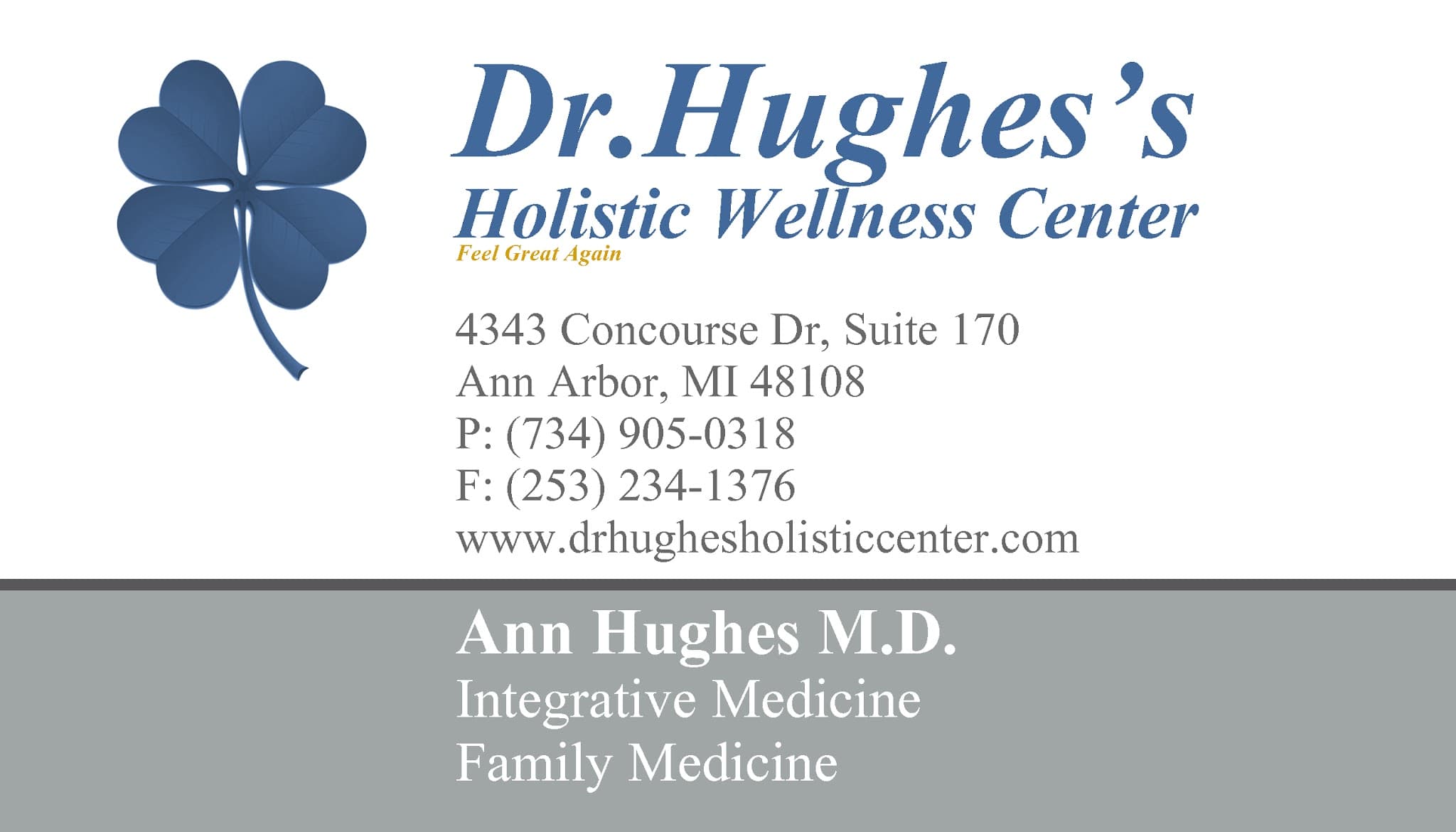 Dr. Hughes's Holistic Wellness Center: Dr. Ann Hughes, M.D. - Doctor in Ann Arbor, MI